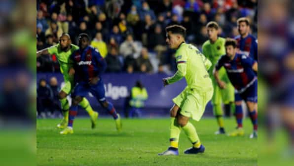 Copa del Rey: Philippe Coutinho penalty gives Barcelona hope despite defeat to Levante; Sevilla beat Athletic Bilbao