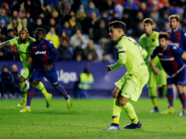 Copa del Rey: Philippe Coutinho penalty gives Barcelona hope despite defeat to Levante; Sevilla beat Athletic Bilbao Copa del Rey: Philippe Coutinho penalty gives Barcelona hope despite defeat to Levante; Sevilla beat Athletic Bilbao