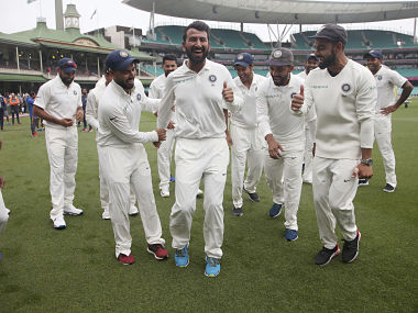 Watch: Cheteshwar Pujara can't dance but inspires Rishabh Pant to invent a new step, gets Virat Kohli's approval Watch: Cheteshwar Pujara can't dance but inspires Rishabh Pant to invent a new step, gets Virat Kohli's approval