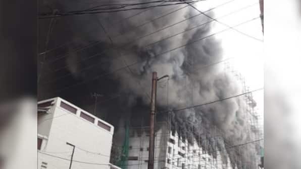 Nagpur: Fire breaks out in multi-storey building near Kingsway hospital; 20 people feared trapped