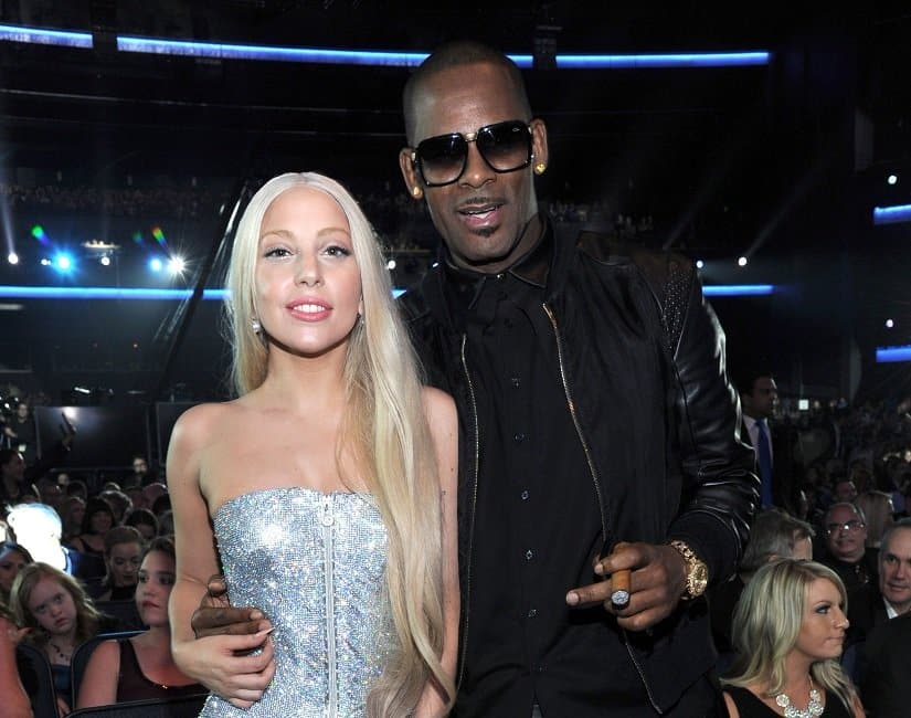 Lady Gaga with R Kelly. Image via Twitter