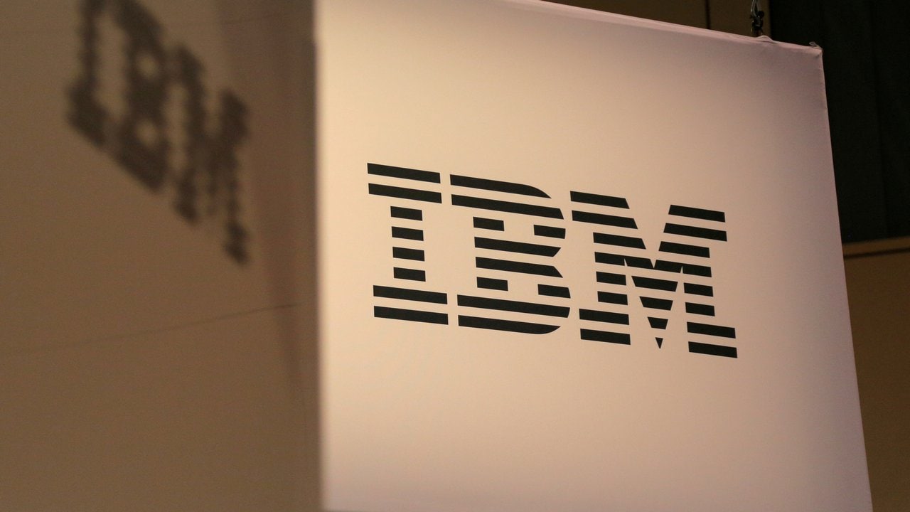 FILE PHOTO: The IBM logo is seen at the SIBOS banking and financial conference in Toronto, Ontario, Canada October 19, 2017. REUTERS/Chris Helgren/File Photo