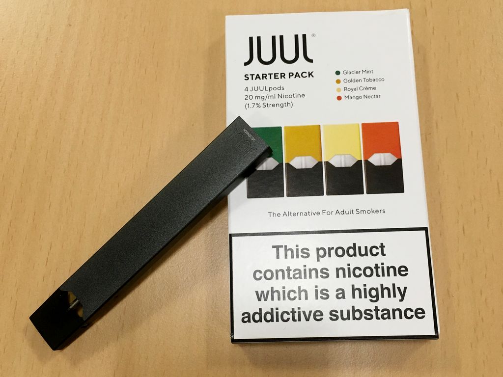 Juul e-cigarette starter pack. Reuters
