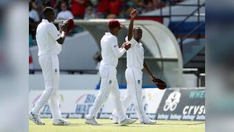 West Indies vs England: Pacer Kemar Roach routs visitors for 77 as 18 wickets fall on second day of Bridgetown Test