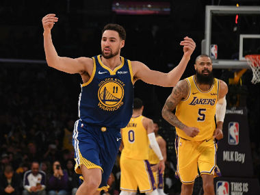 NBA: Klay Thompson shines in Warriors' win over injury-hit Lakers; Paul George nets 31 points as Thunder rout Knicks NBA: Klay Thompson shines in Warriors' win over injury-hit Lakers; Paul George nets 31 points as Thunder rout Knicks