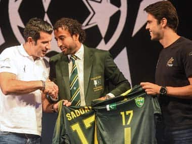 Luis Figo, Ricardo Kaka visit Pakistan as part of World Soccer Stars tour; vow to develop 'great promise' in country