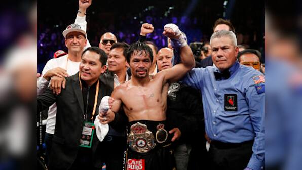 Manny Pacquiao defends welterweight title with 12-round demolition of Adrien Broner, calls out Floyd Mayweather