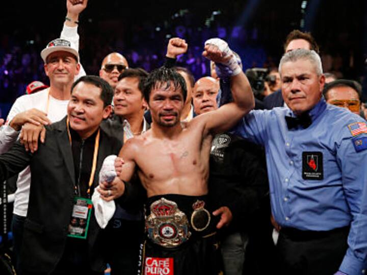 Manny Pacquiao defends welterweight title with 12-round demolition of Adrien Broner, calls out Floyd Mayweather