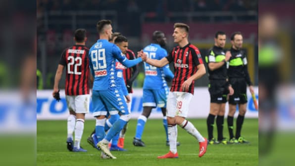 Serie A: Napoli-AC Milan stalemate hands Juventus title boost; Fabio Quagliarella scores brace to sink Udinese