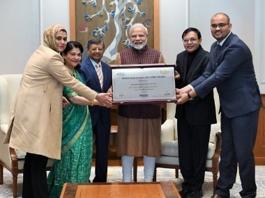 The Philip Kotler faward focuses on the triple bottom-line of 'people, profit and planet'. Twitter/@PMOIndia