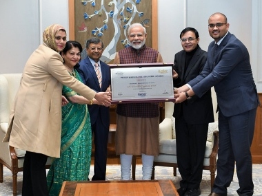 Narendra Modi receives Philip Kotler Presidential Award for his 'outstanding leadership for India' Narendra Modi receives Philip Kotler Presidential Award for his 'outstanding leadership for India'