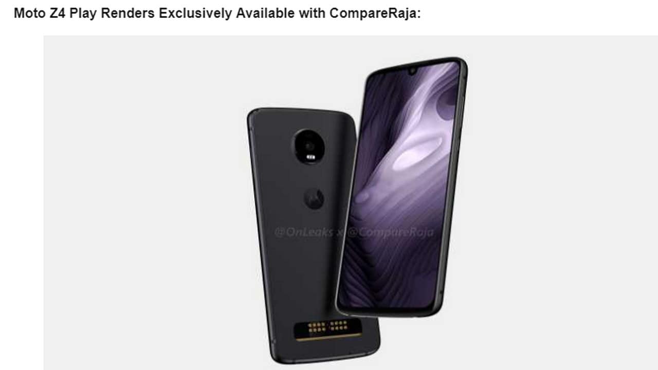 Moto Z4 Play expected to feature a Snapdragon 675 SoC and a 48 MP rear camera