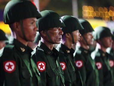Rakhine rebels kill 13 Myanmar policemen in brazen raids as country celebrates Independence Day Rakhine rebels kill 13 Myanmar policemen in brazen raids as country celebrates Independence Day