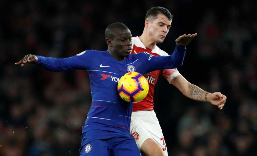 Chelsea midfielder N'Golo Kante has been played in a more advanced role by Maurizio Sarri this season. Reuters
