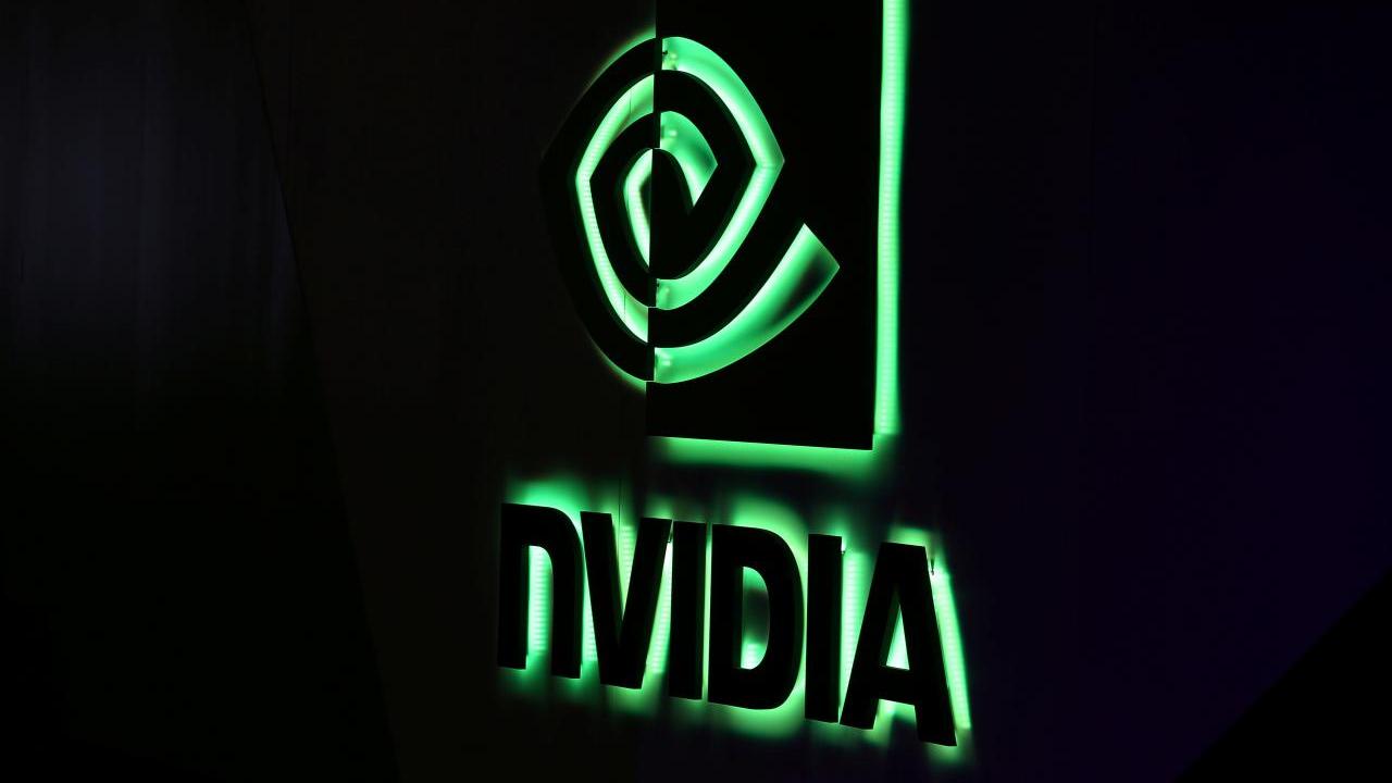 FILE PHOTO - A NVIDIA logo is shown at SIGGRAPH 2017 in Los Angeles, California, U.S. July 31, 2017. REUTERS/Mike Blake