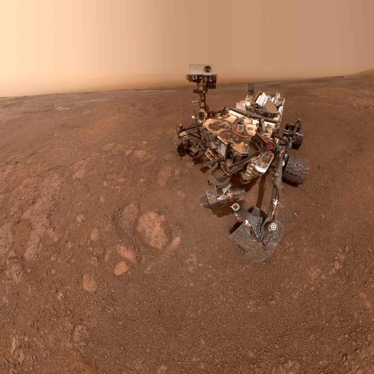 A selfie taken by NASA's Curiosity robot on Mars Sol 2291 (January 15th) at 