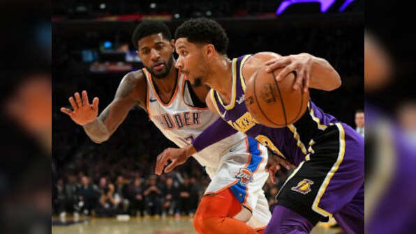 NBA: Paul George scores 37 points to guide Thunder past Lakers; 76ers beat Suns in high-scoring contest