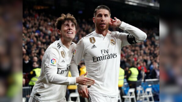 Copa del Rey: Sergio Ramos scores twice as Real Madrid come from behind to beat Girona in thrilling first leg