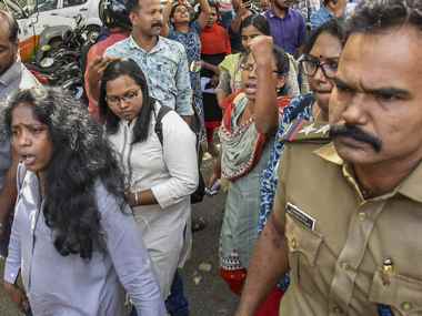 Sabarimala row: BJP workers clash with police as protests erupt across Kerala against two women's entry into Lord Ayyappa shrine Sabarimala row: BJP workers clash with police as protests erupt across Kerala against two women's entry into Lord Ayyappa shrine