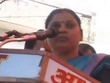 Sadhna Singh's 'offensive' remarks on Mayawati creates storm: Politicos take to Twitter to condemn BJP's inaction against her Sadhna Singh's 'offensive' remarks on Mayawati creates storm: Politicos take to Twitter to condemn BJP's inaction against her