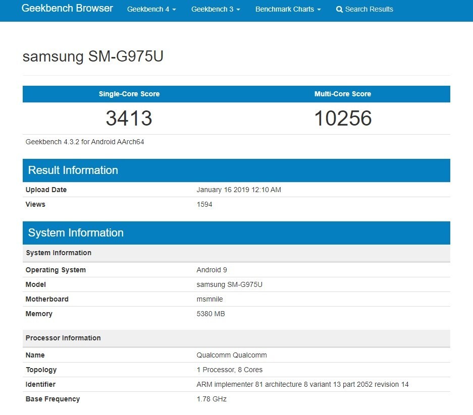 Image; Geekbench