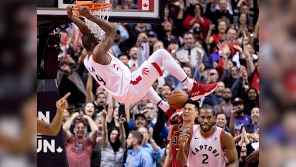 NBA: Serge Ibaka's late dunk secures win for Raptors over Hawks; Nuggets' Nikola Jokic scores triple-double to pip Heat