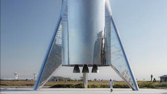 Mars Ahoy! Elon Musk flaunts steely-looking prototype of Starship Mars Hopper