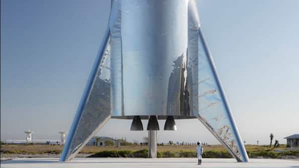 Mars Ahoy! Elon Musk flaunts steely-looking prototype of Starship Mars Hopper