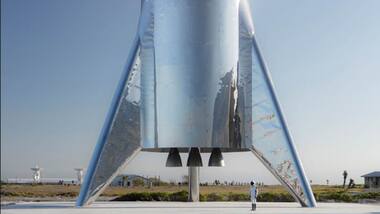 Mars Ahoy! Elon Musk flaunts steely-looking prototype of Starship Mars Hopper