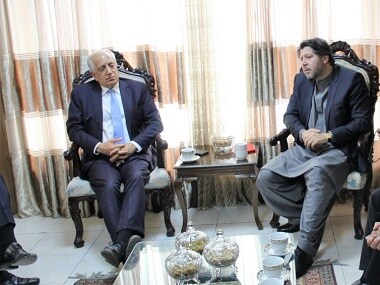 Zalmay Khalilzad at the Afghan peace talks. Twitter @US4AfghanPeace