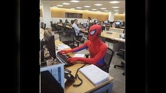 Today in Wait, What? Brazilian banker quits job, dresses up as Spider-Man for his last day at work