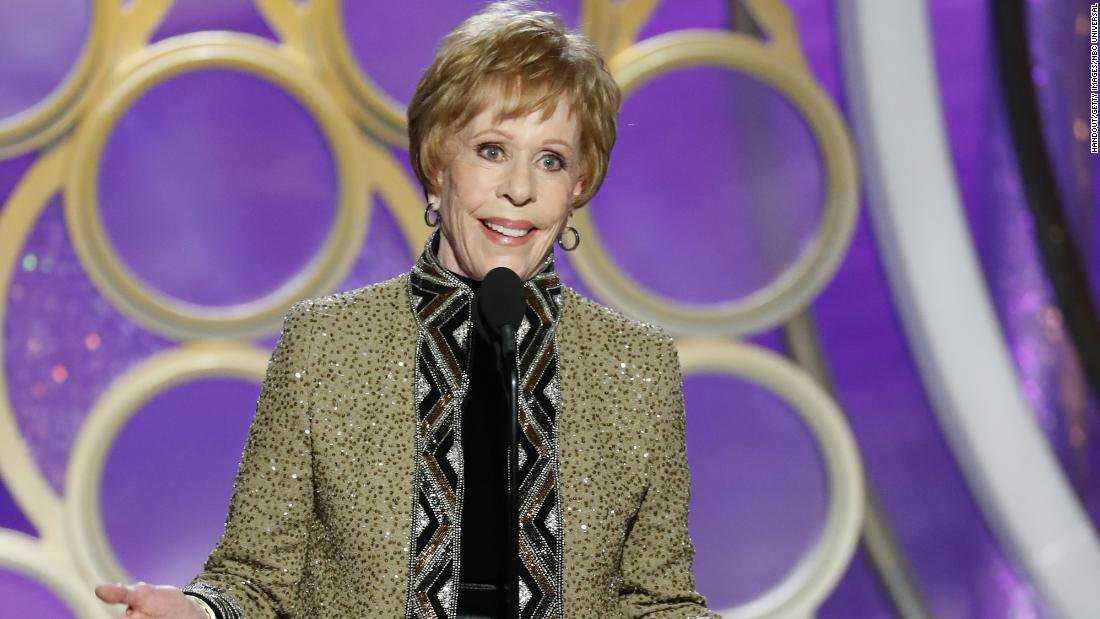 Carol Burnett at Golden Globes 2019. Twitter