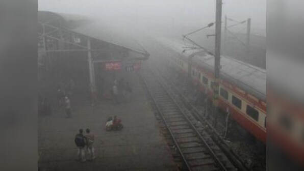 Delhi pollution: Thick blanket of fog develops over national capital; 10 trains delayed as air quality remains ‘very poor’