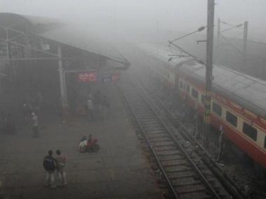 At least 11 Delhi-bound trains delayed after visibility plummets to less than 100 metres; 'very dense' fog expected on Saturday At least 11 Delhi-bound trains delayed after visibility plummets to less than 100 metres; 'very dense' fog expected on Saturday