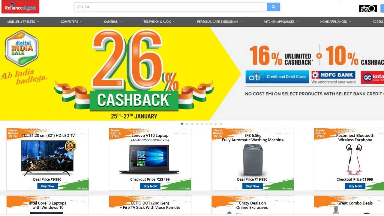 The Digital India Sale will start from 25 January and continue till 27 January