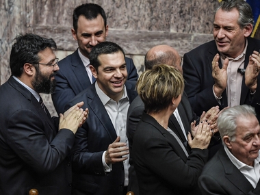 Greek prime minister wins confidence vote after row over Macedonia name deal; 151 of 299 MPs support Alexis Tsipras govt Greek prime minister wins confidence vote after row over Macedonia name deal; 151 of 299 MPs support Alexis Tsipras govt