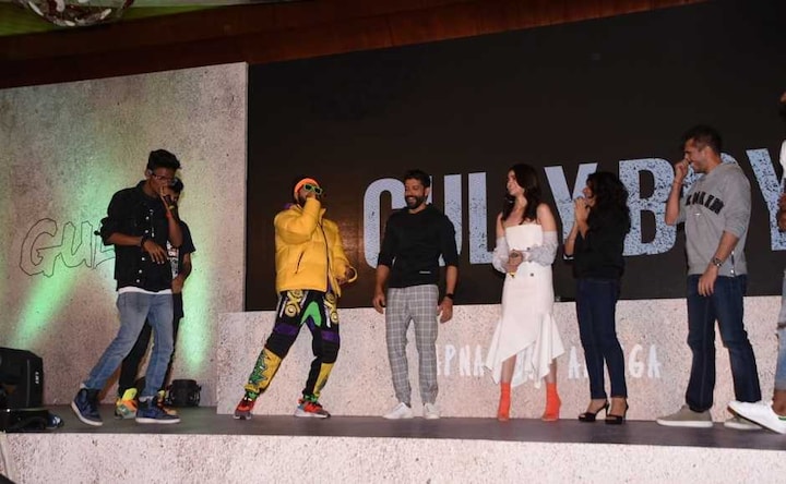 Ranveer Singh, Alia Bhatt, Zoya Akhtar attend trailer launch of upcoming musical drama Gully Boy