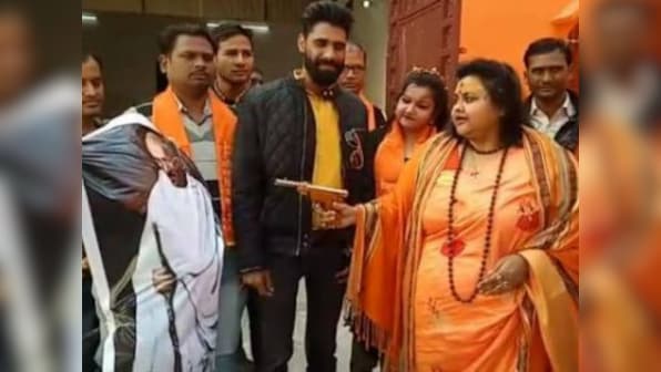 Hindu Mahasabha leader 'recreates' Mahatma Gandhi's assassination in Uttar Pradesh, garlands Nathuram Godse's statue