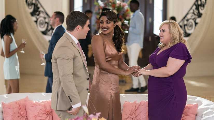   Priyanka Chopra with Adam Devine and Rebel Wilson in a photo of Is not it romantic. Image from Twitter @ FILMISTAN5 