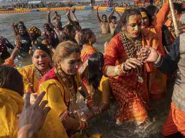 Laxmi Narayan Tripathi claims a place for trans people at Kumbh Mela, pushes for recognition of her Kinnar akhara Laxmi Narayan Tripathi claims a place for trans people at Kumbh Mela, pushes for recognition of her Kinnar akhara