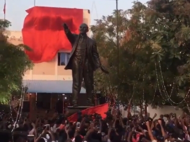 CPM unveils Lenin's 12-foot-tall statue at Tirunelveli office months after two of his structures were pulled down in Tripura CPM unveils Lenin's 12-foot-tall statue at Tirunelveli office months after two of his structures were pulled down in Tripura