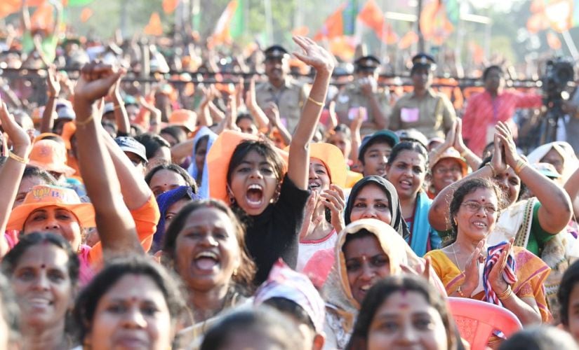 The BJP's endeavor is to translate the goodwill into votes during the Lok Sabha election. Modi's two visits to the state this month has galvanised the workers. Image/@narendramodi