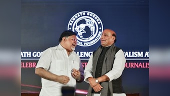 Government, media need not be friends, but there should be no enmity either, says Rajnath Singh at Ramnath Goenka Awards