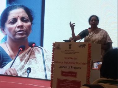 Nirmala Sitharaman inaugurates Tamil Nadu Defence Industrial Corridor; Rs 3,038 invested into project Nirmala Sitharaman inaugurates Tamil Nadu Defence Industrial Corridor; Rs 3,038 invested into project