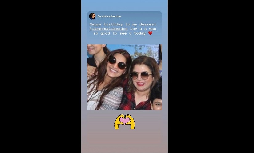 Sonali Bendre turns 44; husband Goldie Behl, friends Sussane Khan, Sonam Kapoor wish her on social media