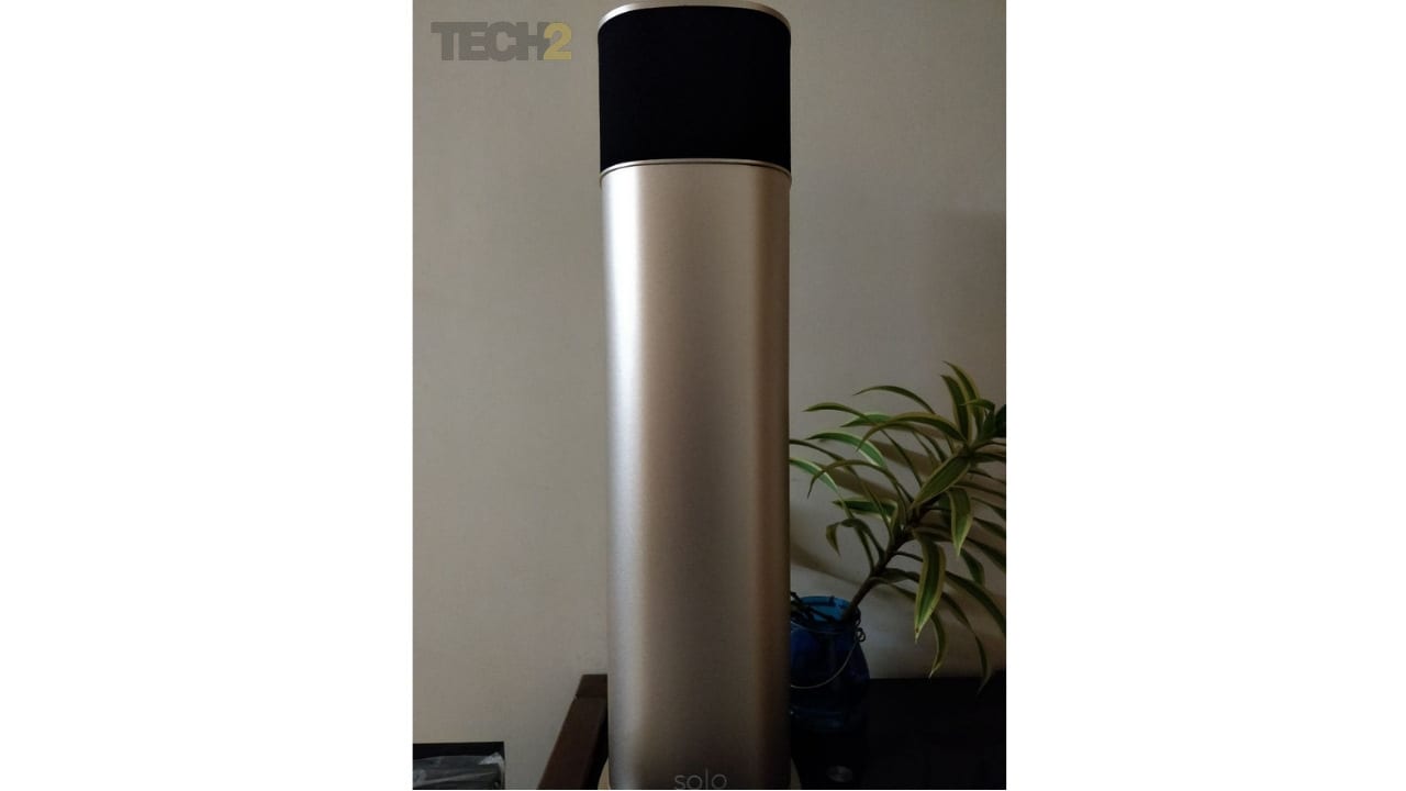 This Studio19 speaker sports a unique design; sort of a mini-tower about two feet tall. Image: Tech2/ Ameya Dalvi