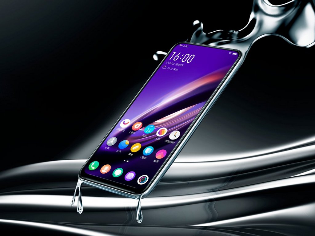 Vivo Apex 2019 5G concept device showcased at a press conference in Beijing. Image: Vivo