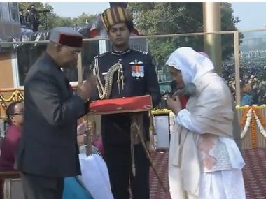 President Ram Nath Kovind confers Ashoka Chakra on Lance Naik Nazir Ahmad Wani, who quit militancy to join army President Ram Nath Kovind confers Ashoka Chakra on Lance Naik Nazir Ahmad Wani, who quit militancy to join army