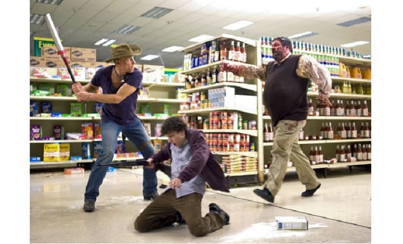A scene from the film Zombieland. Source: Sony