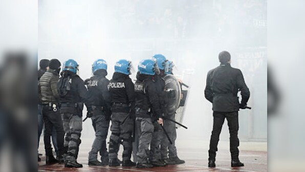 Europa League: Three people stabbed in mass brawl ahead of Lazio vs Sevilla match, say reports